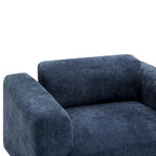 Fauteuil d'appoint en velours tissé de 45,5 W avec coussin haute densité