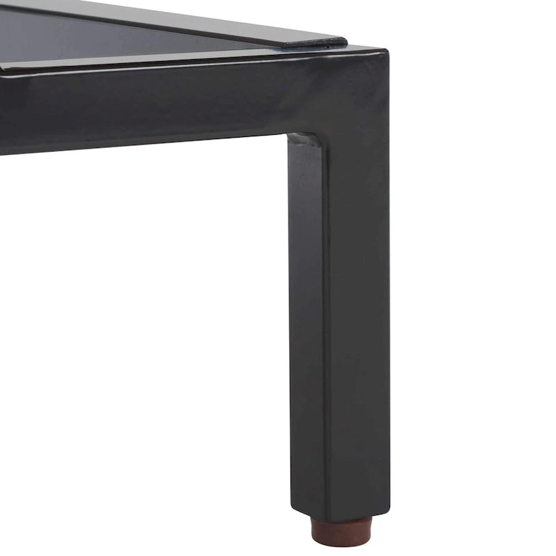 Meuble de rangement gris et noir avec 2 tiroirs, MDF et cadre en fer