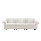 Canapé 4 places en velours 119 avec rangement - Design flexible et confort luxueux