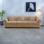 Canapé 4 places en velours 119 avec rangement - Design flexible et confort luxueux