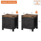 Table d'appoint relevable industrielle avec treillis en fer et serrure rustique, 45 kg