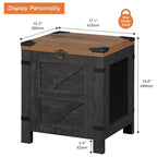 Table d'appoint relevable industrielle avec treillis en fer et serrure rustique, 45 kg