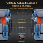 Fauteuil de massage corporel complet SL Track Zero Gravité avec 32 airbags