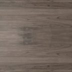 Table basse ronde en métal avec plateau imitation bois, 79 cm