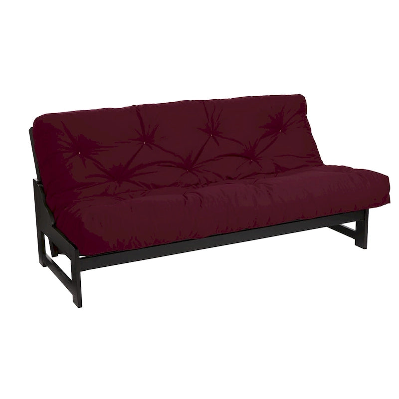 Matelas futon capitonné grand lit de 5 po en mousse et housse en coton
