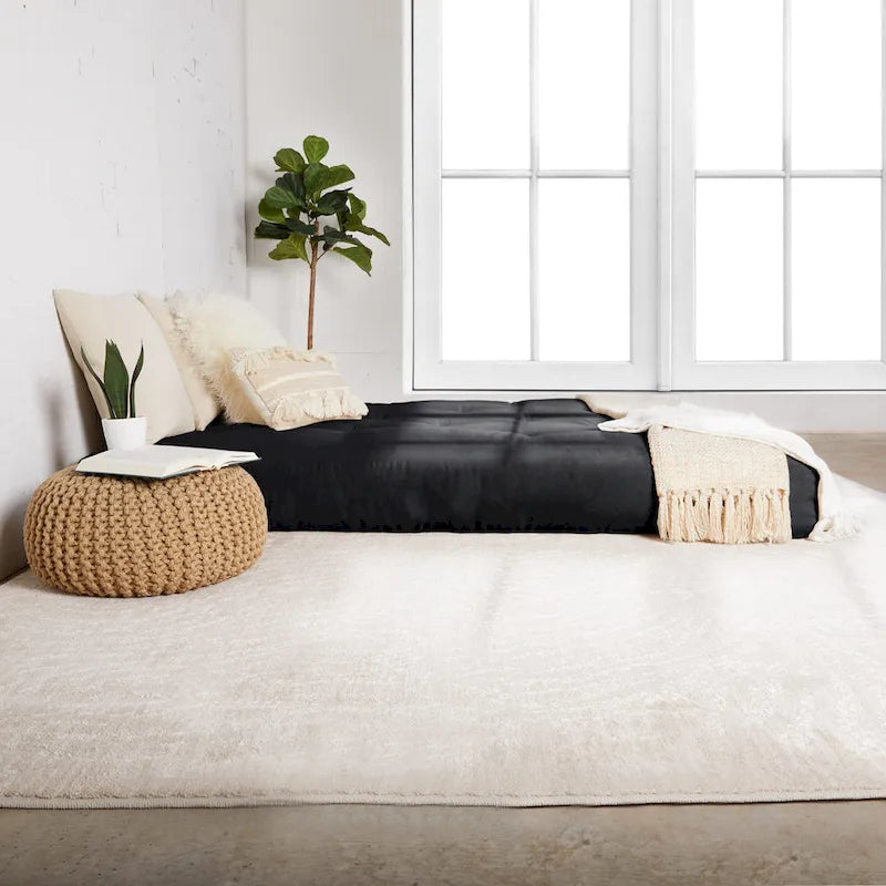 Matelas futon capitonné grand lit de 5 po en mousse et housse en coton
