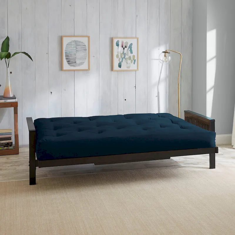Matelas futon capitonné grand lit de 5 po en mousse et housse en coton