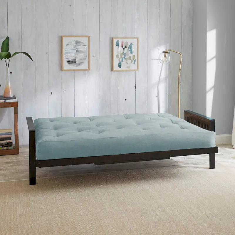 Matelas futon capitonné grand lit de 5 po en mousse et housse en coton