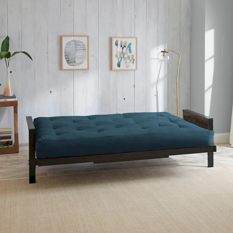 Matelas futon capitonné grand lit de 5 po en mousse et housse en coton