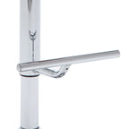 Meuble TV contemporain blanc en verre de 70 pouces avec rangement multifonctionnel