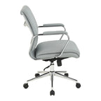 Chaise de bureau en tissu antimicrobien
