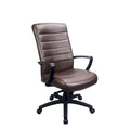 Fauteuil de bureau en cuir reconstitué avec mécanisme à bascule centrée et assise en cascade, 113 kg