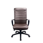 Fauteuil de bureau en cuir reconstitué avec mécanisme à bascule centrée et assise en cascade, 113 kg