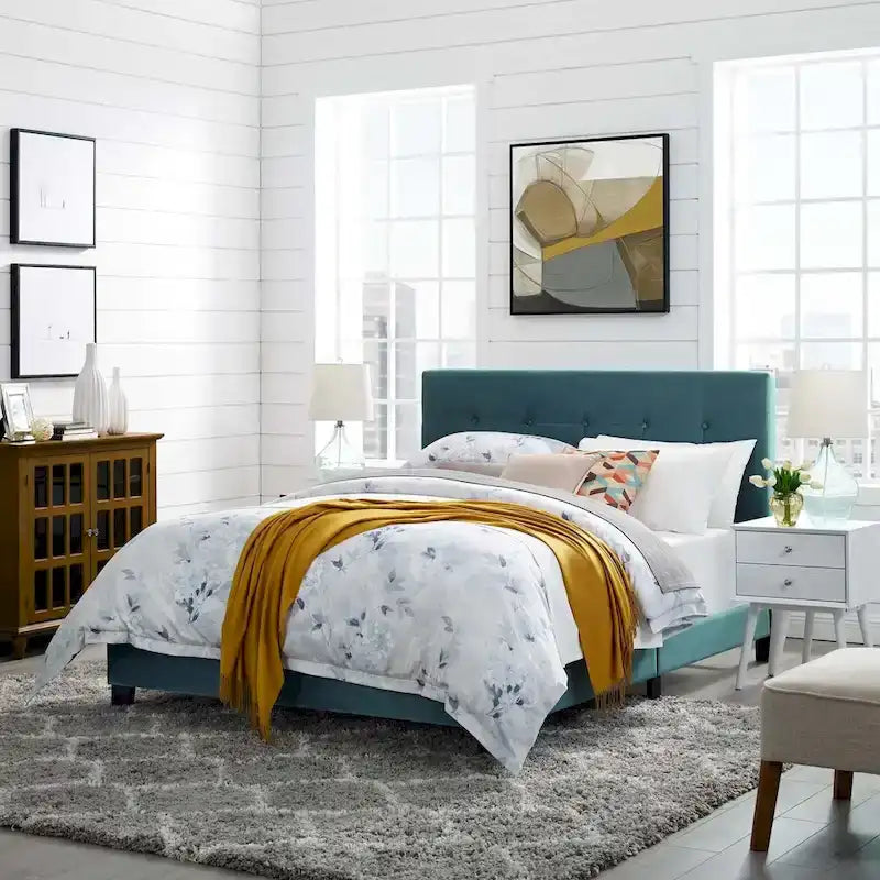 Matelas de futon tufté Queen-Size de 12,7 cm avec rembourrage en mousse et housse en coton