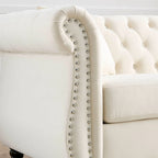 Canapé Chesterfield gris Salon