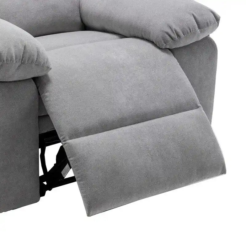 Fauteuil inclinable électrique avec massage, chauffage et inclinaison à 160°, revêtement en velours