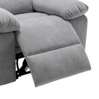Fauteuil inclinable électrique avec massage, chauffage et inclinaison à 160°, revêtement en velours