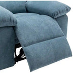 Fauteuil inclinable électrique avec massage, chauffage et inclinaison à 160°, revêtement en velours