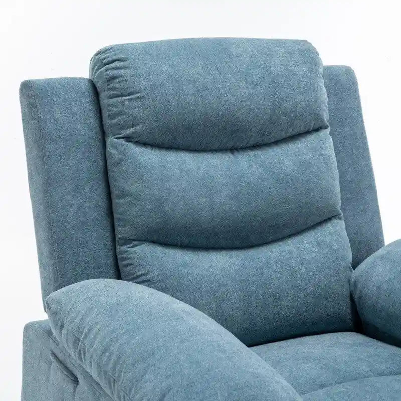 Fauteuil inclinable électrique avec massage, chauffage et inclinaison à 160°, revêtement en velours