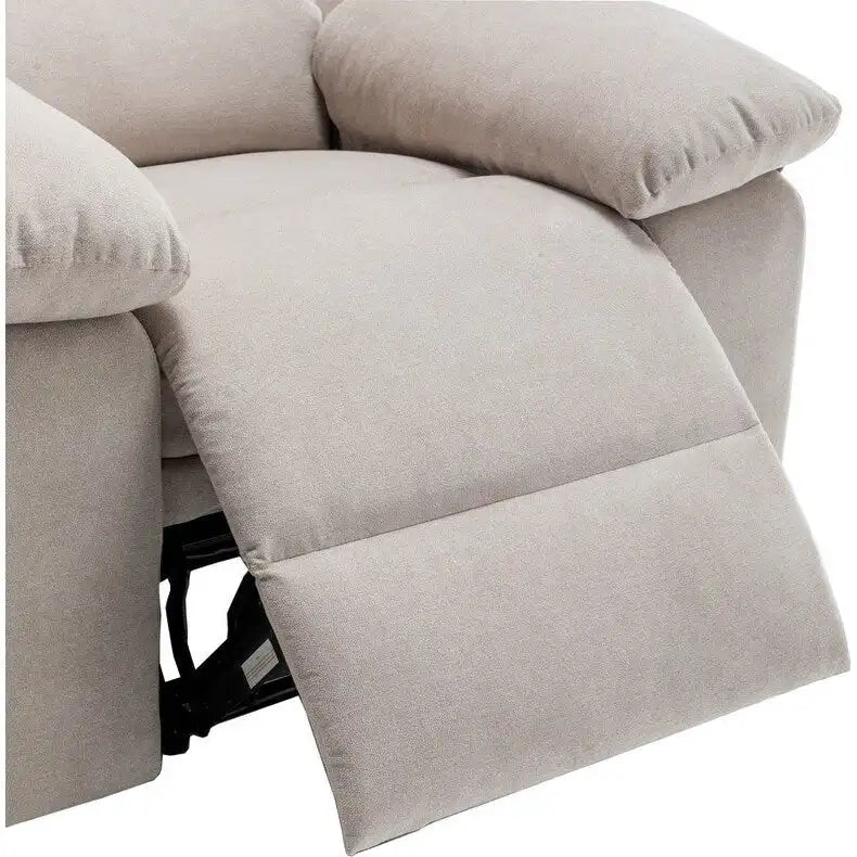 Fauteuil inclinable électrique avec massage, chauffage et inclinaison à 160°, revêtement en velours