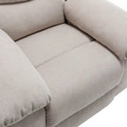 Fauteuil inclinable électrique avec massage, chauffage et inclinaison à 160°, revêtement en velours