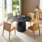 Table à Manger Ronde Table de Cuisine Moderne en Bois