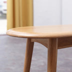 Bois de chêne naturel pour banc de salle à manger