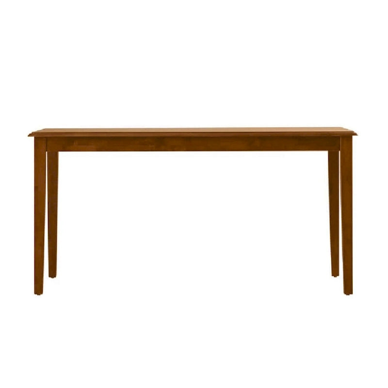 Table à manger rectangulaire de 152 cm avec pieds fuselés, noyer riche