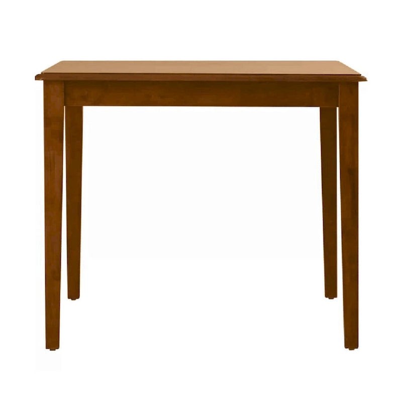 Table à manger rectangulaire de 152 cm avec pieds fuselés, noyer riche