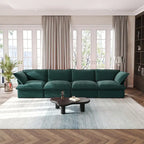 Canapé 4 places en velours de 162,98" pour salon et appartement
